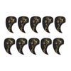 10Pcs Acoustic Guitar Pickguard Butterfly Pattern Drop Shape Guard Plate PVC for 40in 41in Gold