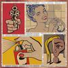 Roy Lichtenstein Pop Art Retro Kraftový plakát pro bar nebo kavárnu Nástěnná dekorace 357