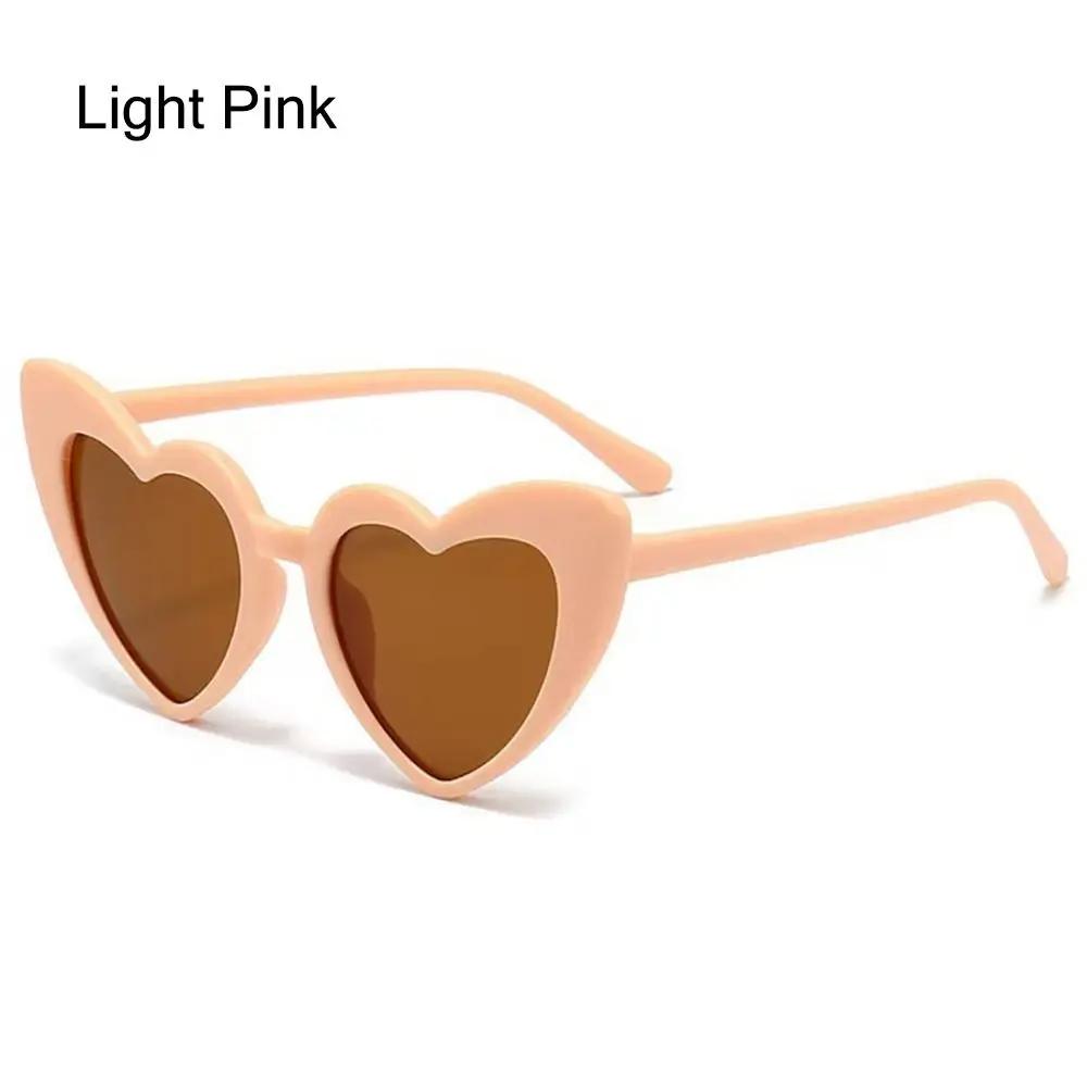 Kids Heart Sunglasses Cartoon Eyewear Vintage Heart-Shaped for Boys Girls 3-9 Years Toddler Sunglasses Outdoor Children Glasses