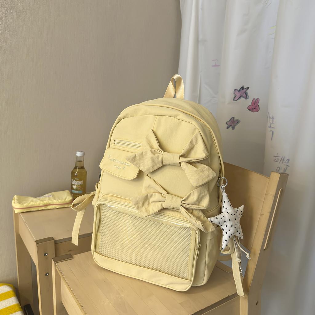 Bow Ita Bag Student Mochila Fashionable Mochilas Mujer Large Capaci Backpacks Spacious Durable Backpack Cute Bags for Woman