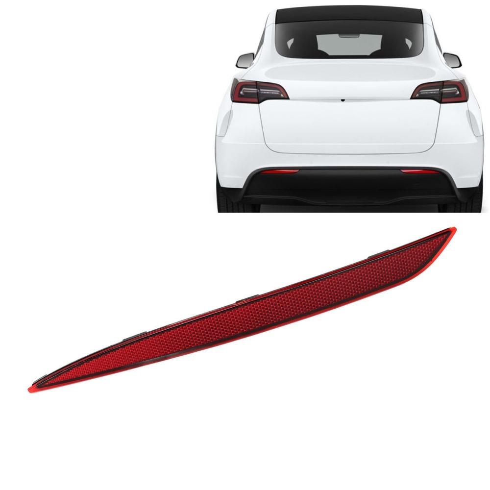 ABS Rear Bumper Reflector Red Bumper Light Left Right Reflector Lamp For Tesla Model Y 2020-2023 Left