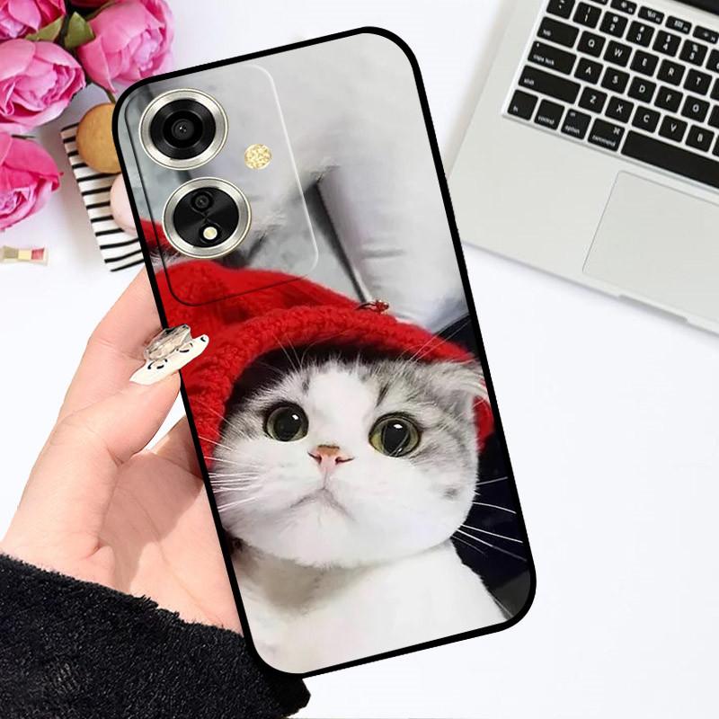 For OPPO A79 5G Case For OPPO A79 Cover Funda Coque Flower Painted Cartoon Silicone Soft TPU Phone Bumper For OPPO A79 5G Covers