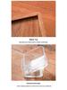 Compartmented Walnut Wood and Glass Snack Tray