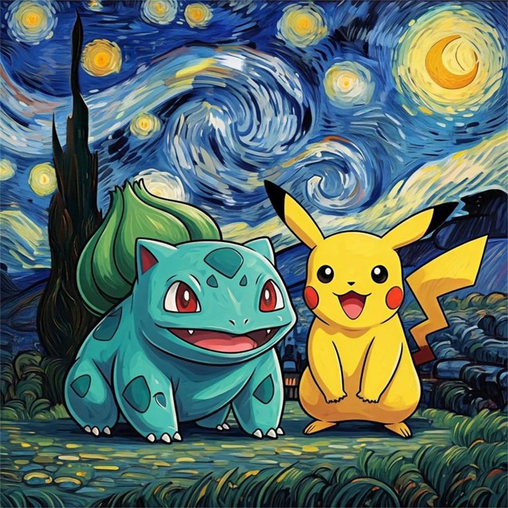 Cartoon und Anime Elfen Diamantmalerei Süßes Gengar Bild DIY Diamantstickerei Heimdekoration Interessantes Handwerk Kindergeschenk