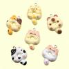 6 Color Resin Cat Donut Charms, 21x29mm, Handmade Accessories