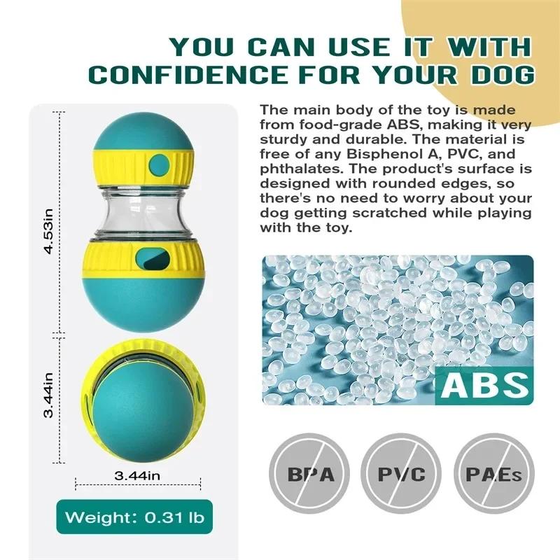 Dog Tumbler Leaky Food Ball Toy Slow Feeder Intelligence Pet Supplies Elliptical Track Rolling Ball for Dogs Training Snacks