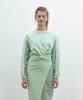 NEAR&DEAR Twist Detail Crop T-Shirt Mint