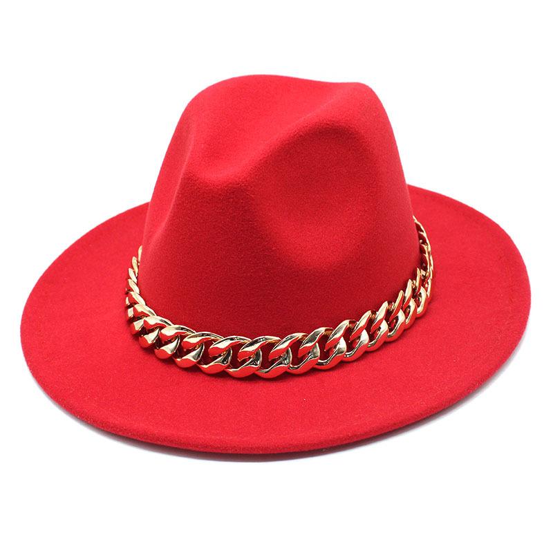 Hat Ladies Jazz Hat Seasonal British Chain Retro Top Hat Ladies Wool Gentleman Hat