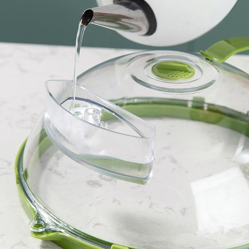 Capac Anti-Stropi pentru Microunde cu Cutie de Depozitare a Apei Capac Farfurie Microunde X3UC