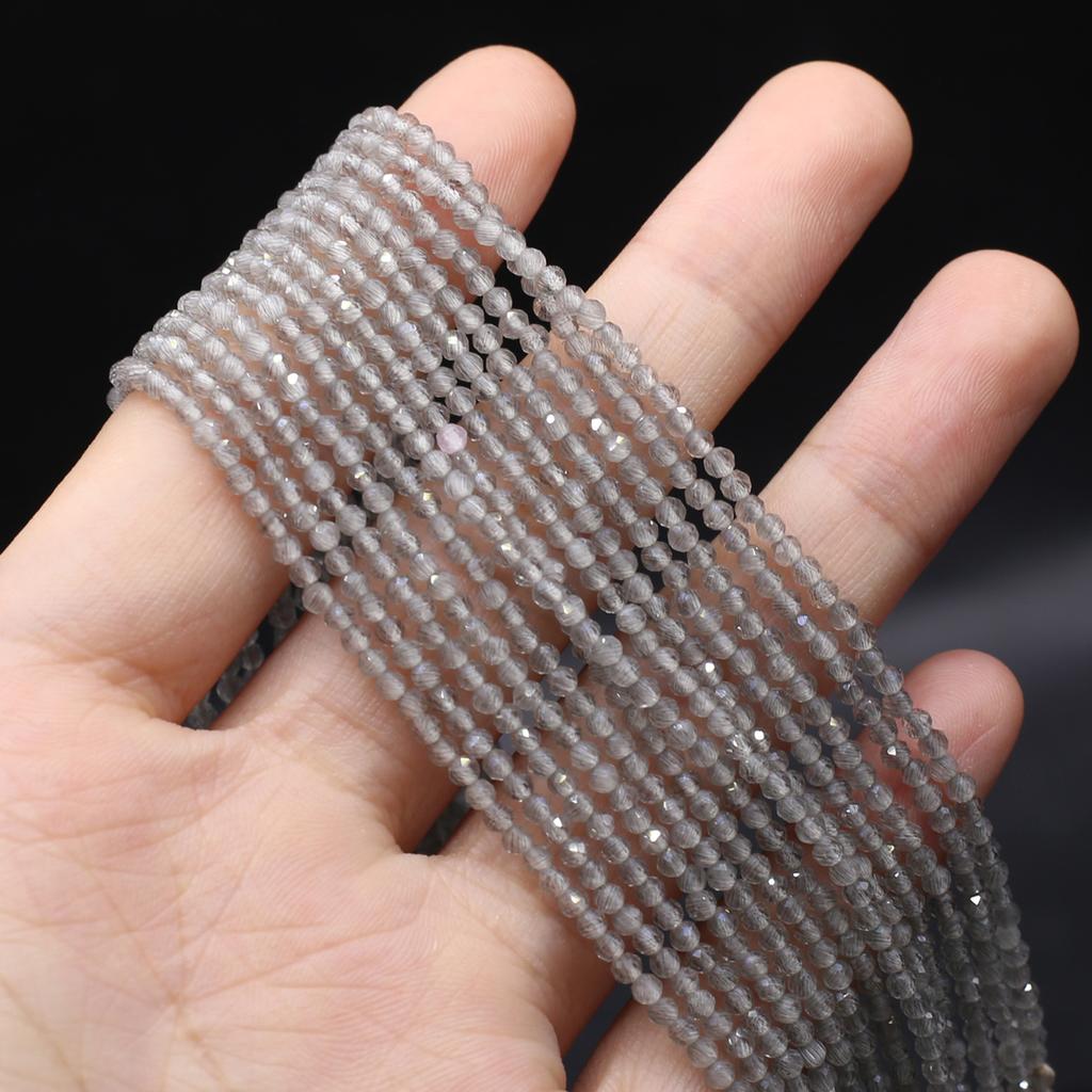 Naturstein facettierte Perlen Opal Isolation Perlen Charms für Schmuckherstellung DIY Halskette Armband Ohrringe Zubehör Größe 3 mm