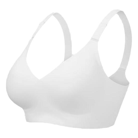 

Беспроводной бюстгальтер Push-Up с технологией Jelly Strip, бесшовный, регулируемые бретели, натуральный лифтинг, полный XXL белый