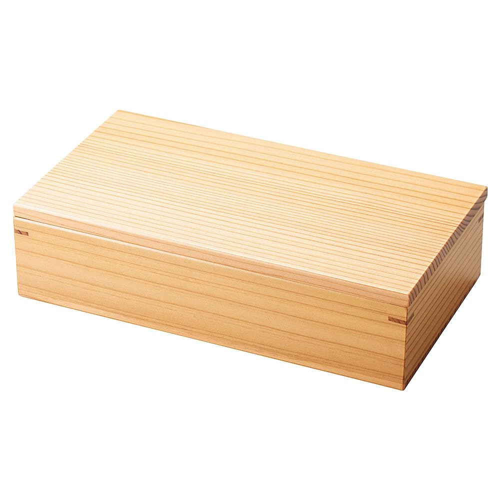 

Yamako Cedar Rectangular Food Box, Small (Body Only), 20.5x11xH4.6cm, 38603