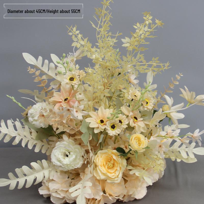 Artificial Wedding Aisle Flowers: Hotel Table Arrangements & Decorative Flower Balls for Stage and Welcome Area