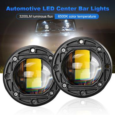 Lot de 2 phares de travail à LED 3 pouces 6 500 K, montage encastré, feux antibrouillard pour 4x4, Jeep, tout-terrain, VTT, camions, phares de moto
