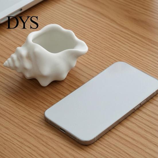 Small Earring Holder for Vanity 3D Printed Conch Shell Storage Dish, Seashell Trinket Tray Jewelry Durable Office Keys, Ocean Style Home Decor