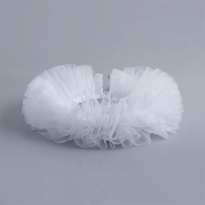 Multiuse Jabot Collar Lace Ruffled Collar for Masquerades Parties Cosplay Event Costume Neckwear Collar for Roleplaying