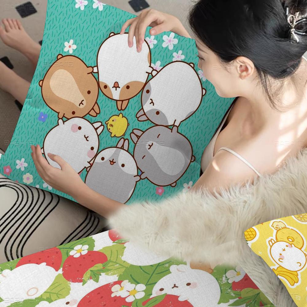 Cute Bunny Rabbit Pillowcase toon Gift Cushion Cover Bedroom Home Sofa Chair Seat Decor pillow case
