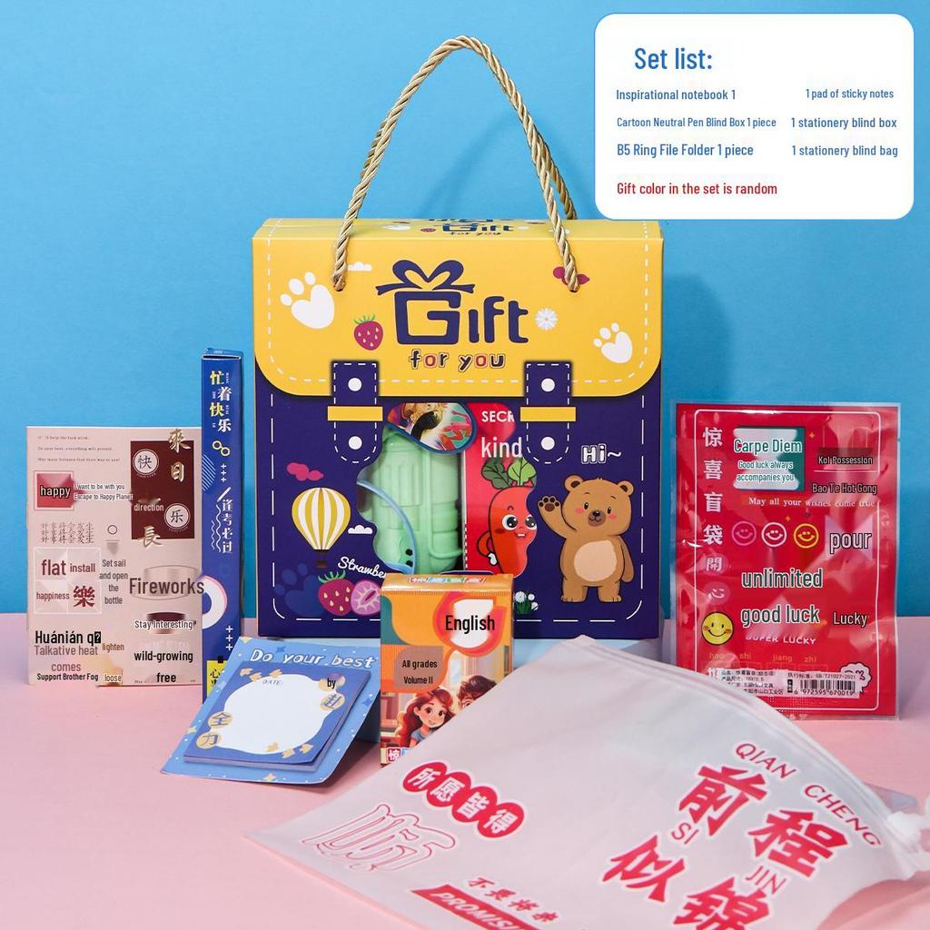 Back-to-School Gift Box: Ideal for Boys & Girls, Birthday Favors, Sharing Gifts, Rewards, Kindergarten & Primary School Students