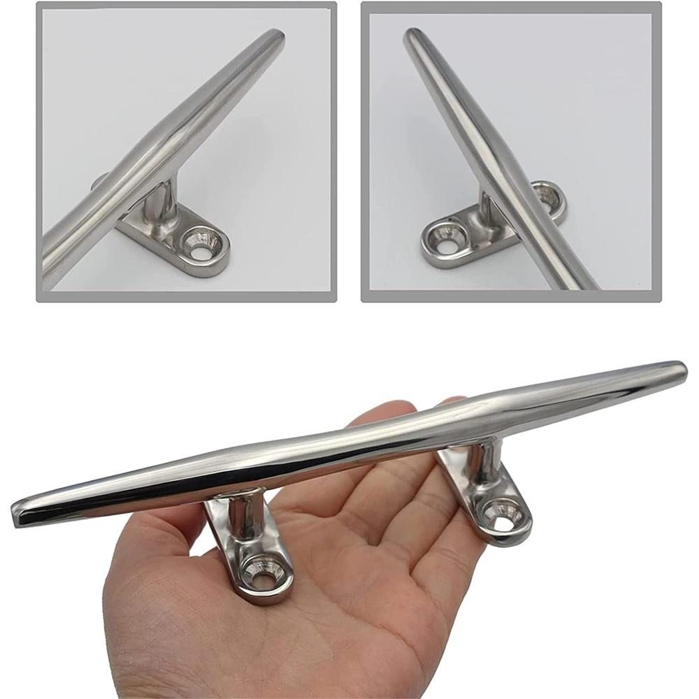 Bootsklampe, Edelstahl 316, offene Basis, Bootsstegklampen, 10,2 cm