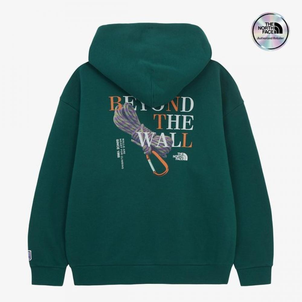 The North Face Men S Carabiner Hoodie Dark Green Nm5pr55c DARK GREEN/090