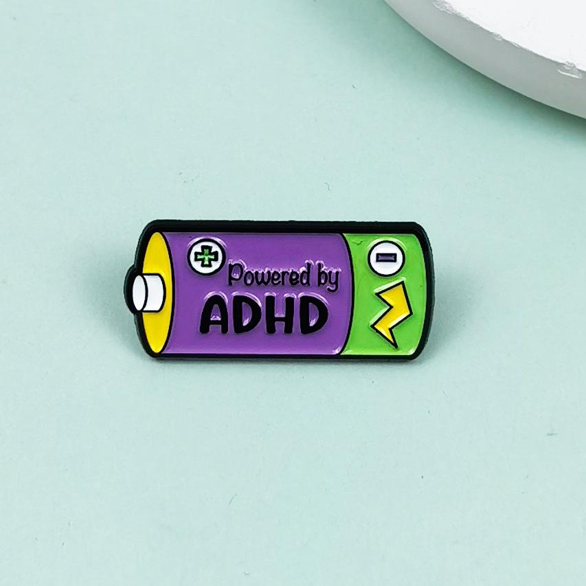 Colorful Mixed Battery Brooch Pin - Creative, Simple, and Fun Lapel Decoration for Students