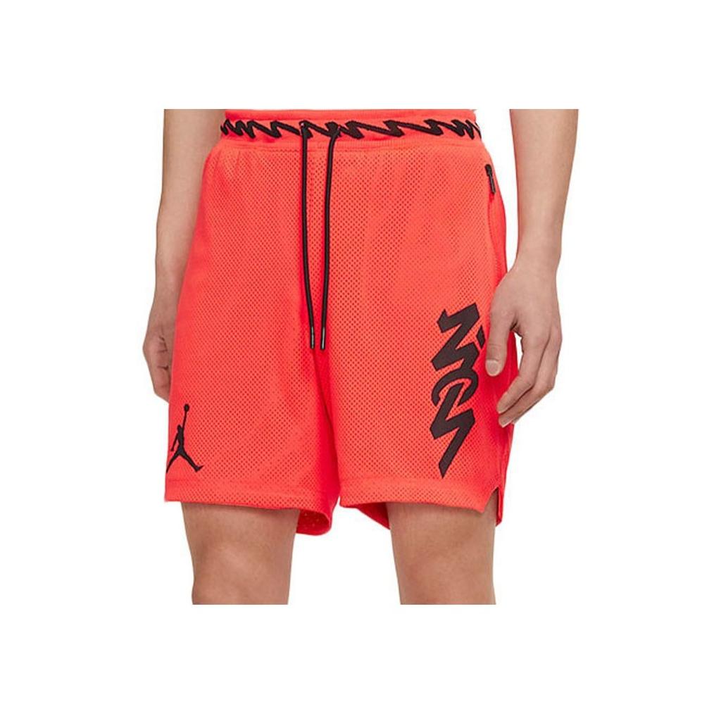Jordan Dri-Fit Zion Mesh Basketball Shorts With Letter Print And Quick-Drying Breathable Fabric Men Bottoms Red DH0597-635