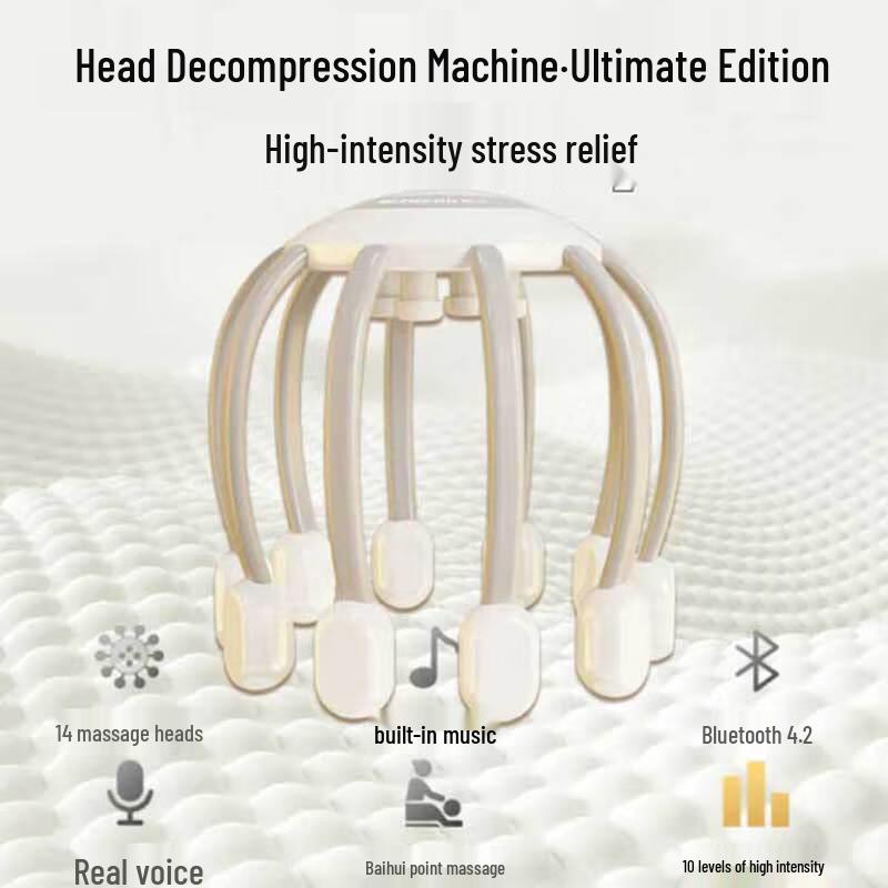 HZZheng Multi-dimensional Octopus Head Massager
