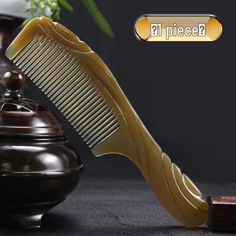 Anti-Static Ox Tendon Hair Comb for Men & Women - Knot-Free, Portable, Smooth Styling for Long Hair