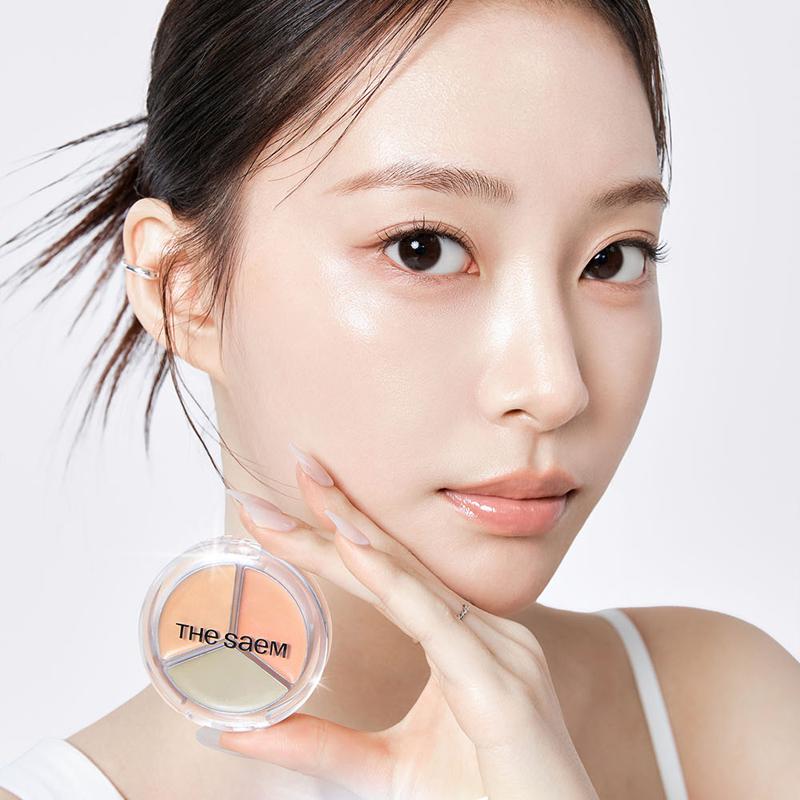 The Saem Cover Perfection Triple Pot Concealer Glow 2g