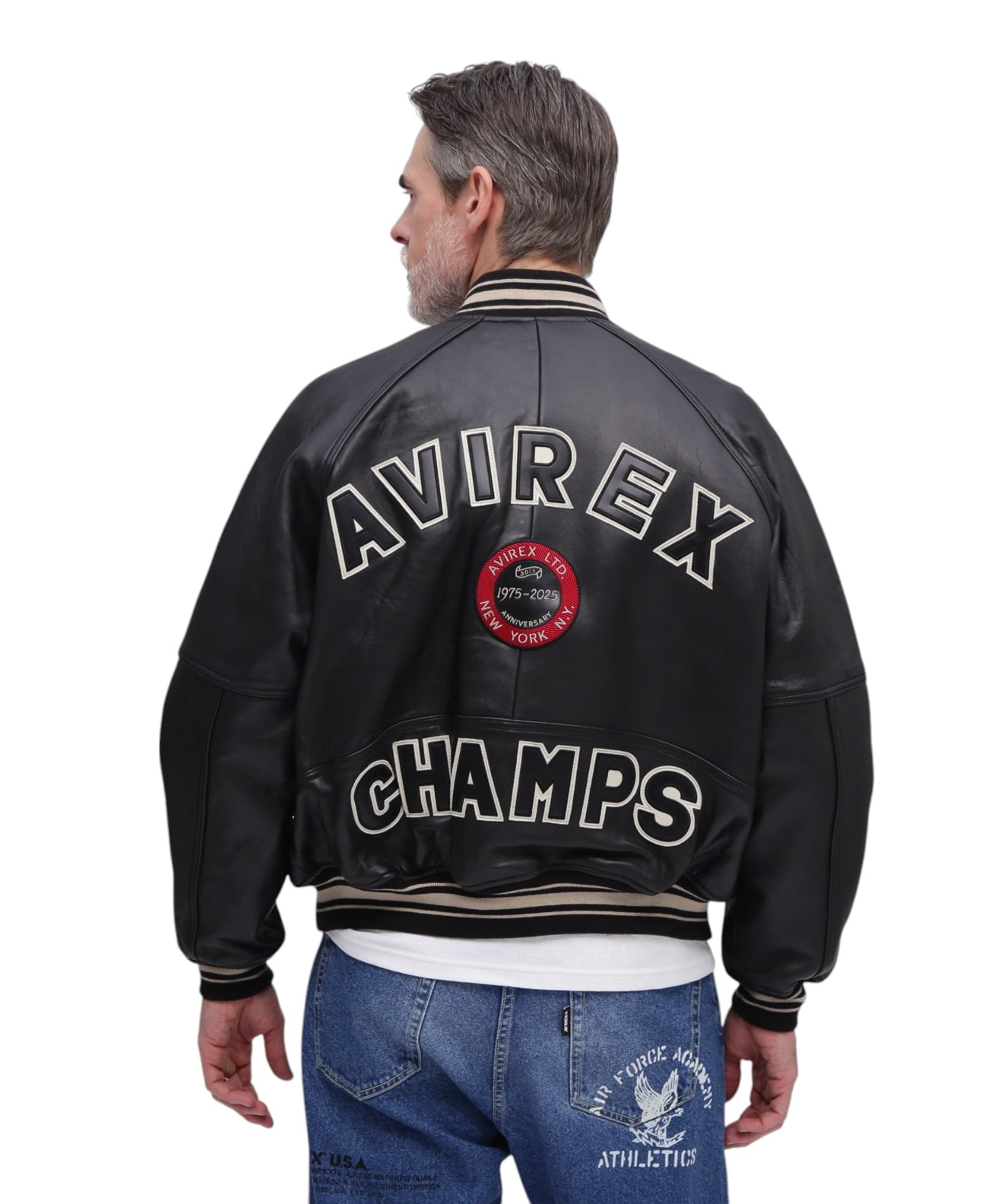 

50th Anniversary VARSITY JACKET L 010 Black [Avirex] Men s 783-5950019