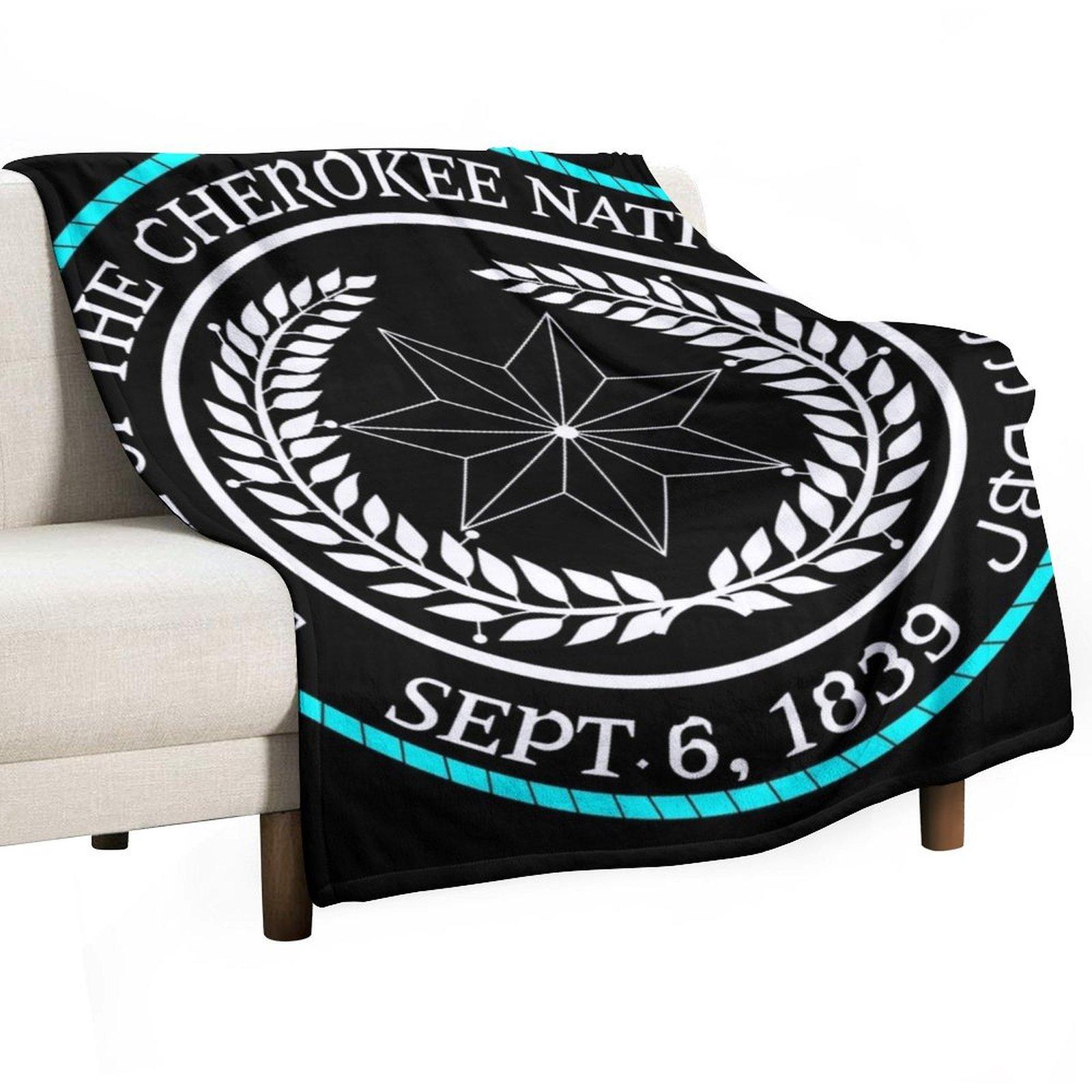 Cherokee Seal Throw Blanket Nap blankets ands Decorative Sofas Summer Beddings Blankets 30x40in