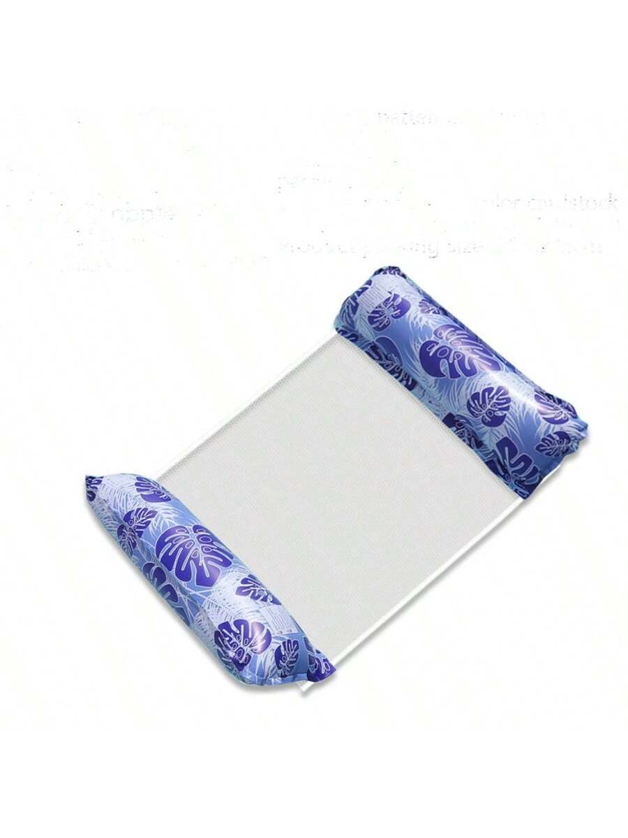 

Foldable Striped Inflatable Lounge Chair, Suitable For Swimming Pool Parties And Beach Leisure Floating Beds With Net Backrest