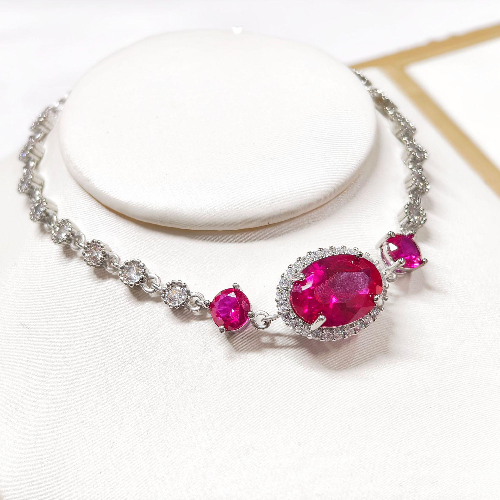 Gesen Jewelry Women s Trendy Fashion Bracelet with Inlaid Colorful Zircon Gems