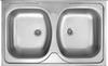 Steel Sink 2-Bowl - Drop-in Decorative Steel Zm5 320N