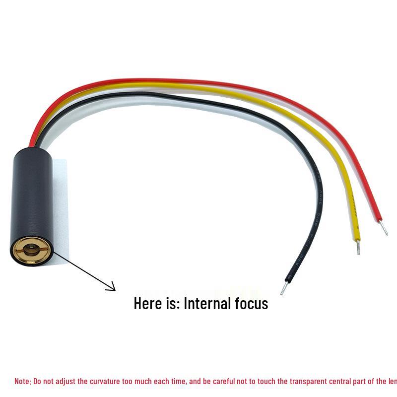 10x30mm 30mW 650nm Red Laser Module with Dot Shape, Internal Focus, TTL Signal Modulation.