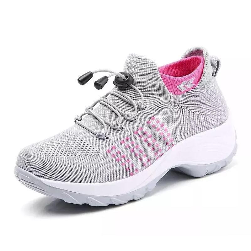 New Large-sized Sports Shoes Feizi Breathable Women's Shoes Thick-soled Shoes