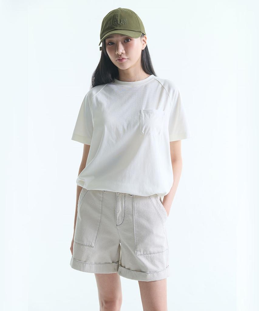 Aigle Women'S Light Twill Sailor Shorts Ais26Wbot011Sab