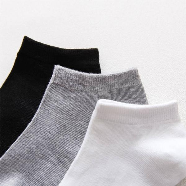 5 Pairs Men's Low Cut Socks Shallow Invisible Socks Spring and Summer Short Socks Pure Cotton Breathable Socks