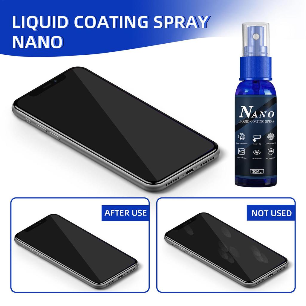30ml Screen Spray Nano Screen Protector Fade Fingerprints High-Definition Tool Spray for Computer Screen Monitor