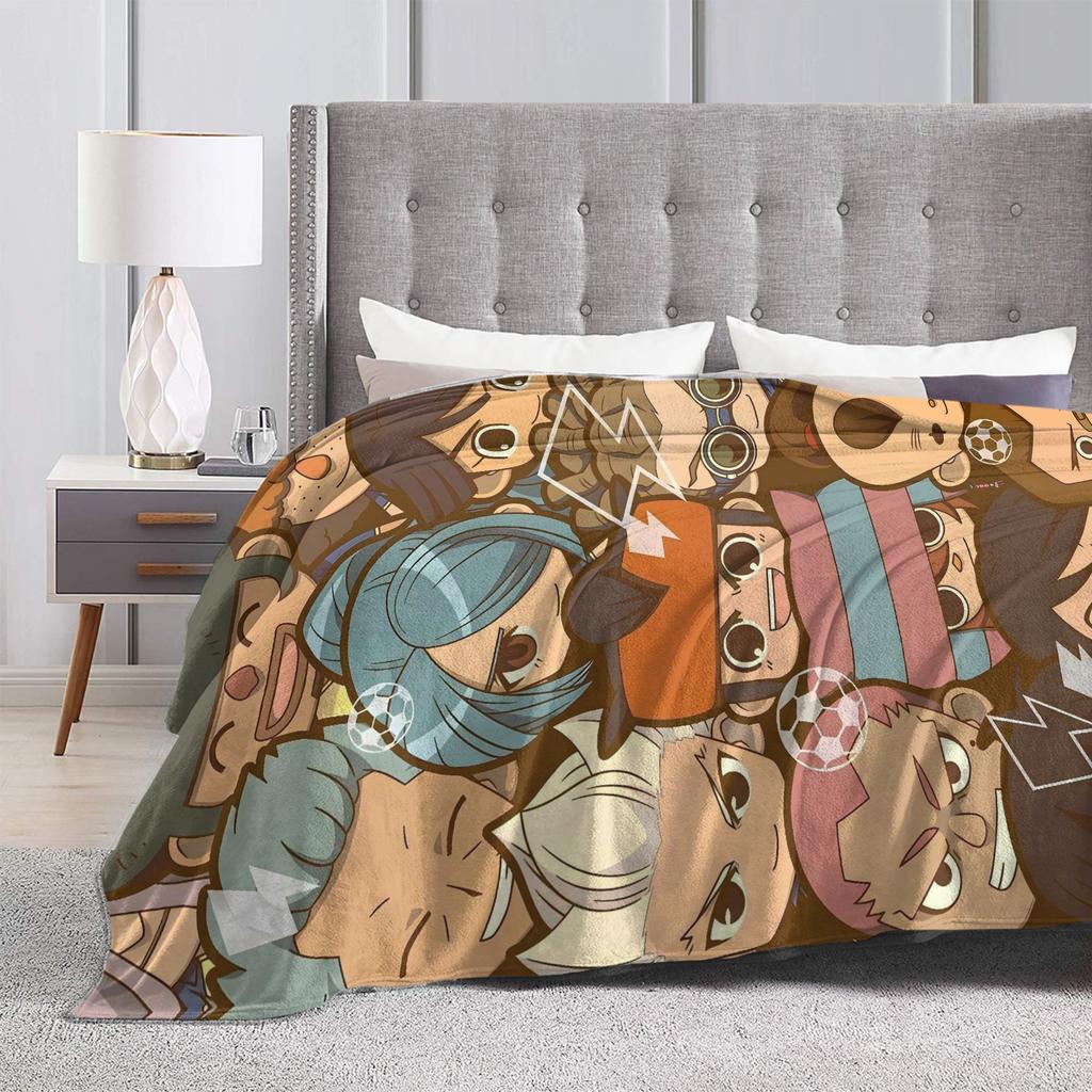 Anime Axel Blaze Inazuma Eleven Blanket Warm Fluffy Plush Throw Blanket For Girls Boys Living Room Flannel Bedspread Bed Cover