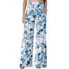 Women's High Waist Wide Leg Flowy Pants with Pockets for Casual Everyday Wear