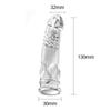 Crystal Condoms Penis For Men Couple Extender Sleeve Enlargement Silicone Condom