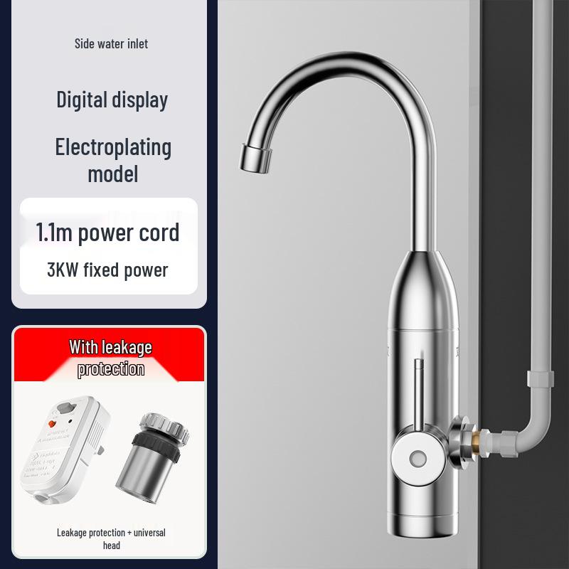 Instant Heat Electric Water Faucet - Quick Heating, Temperature Controlled for Kitchen Use