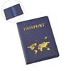 Unisex Passport Cover Wallet Holder PU Leather Card Holder Passport Case Travel Essentials for Women Men Family Vacation