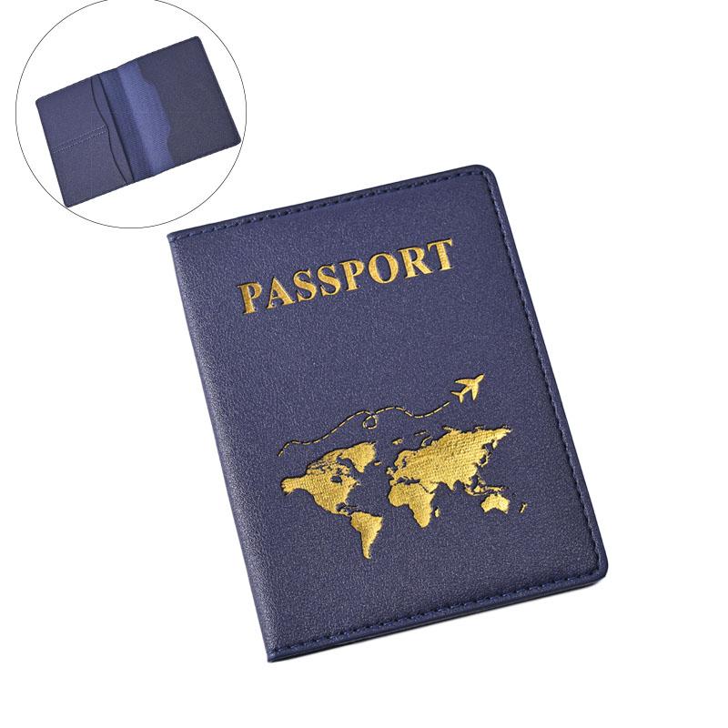 Unisex Passport Cover Wallet Holder PU Leather Card Holder Passport Case Travel Essentials for Women Men Family Vacation