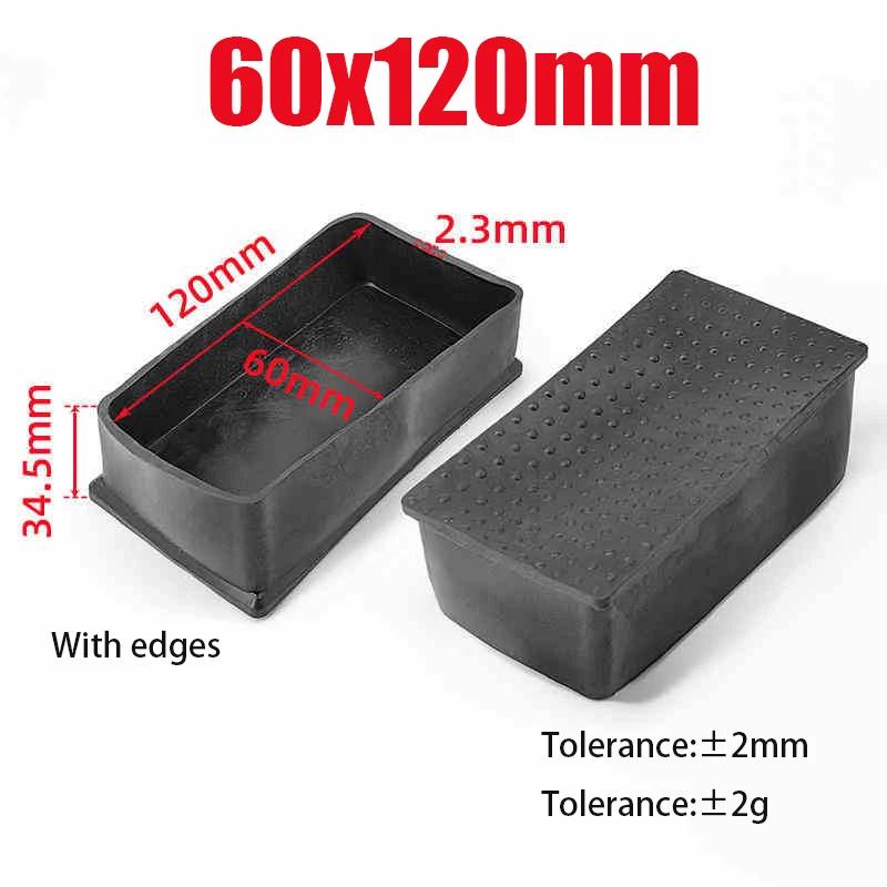 Black PVC Furniture Table Foot Tip Chairs Legs Pad Protector Cover Square/Round Caps Pipe Plug Lid Tube Hole Protection End Cap