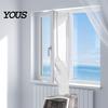 Window Air Conditioner Kit Seal Cloth for Portable AC, Adjustable No Drill Vent Kit, Fabric Cover Sliding