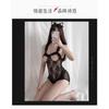 Erotic Underwear Sexy Onesie Pajamas Women's Open File Bed Transparent Lace Hot Uniform Temptation Set Wholesale
