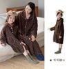 Kids Winter Warm Pajama Set Girls Boys Soft Plush Sleepwear With Hooded Robe Pants A-Class Safe Toddler Home Outfit