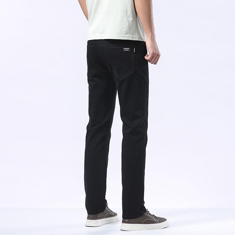 2024 Spring And Autumn Men'S High Quality Jeans Fashion Stretch Slim Fit Small Foot Light Luxury Casual Cowboy Pants